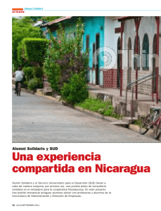 Una experiencia compartida en Nicaragua