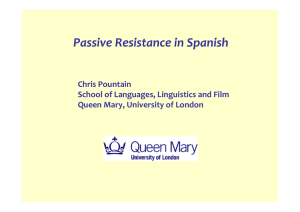 What is a passive? - Personal Webspace for QMUL