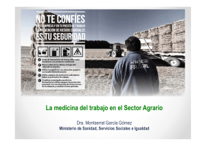 La medicina del trabajo en el Sector Agrario