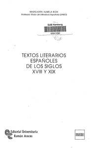 textos literarios españoles de los siglos xviii y xix