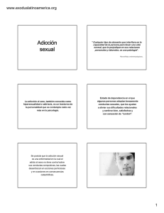 La Adicciòn Sexual. José Luis Altamirano