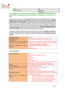 Estrategia global y Plan de Auditoría