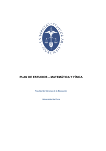 plan de estudios – matemática y física