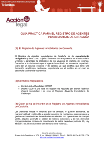 guía práctica para el registro de agentes inmobiliarios de cataluña
