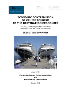 Economic Contribution of Cruise Tourism - The Florida