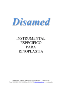 instrumental especifico para rinoplastia