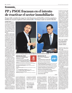 PP y PSOE fracasan en el intento de reactivar el sector