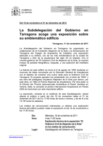 La Subdelegación del Gobierno en Tarragona acoge una
