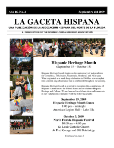 la gaceta hispana - The North Florida hispanic Association