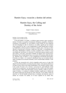 Ramón Gaya, vocación y destino del artista