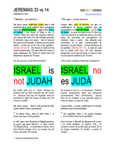 ISRAEL is not JUDAH ISRAEL no es JUDÁ