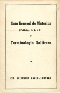 Terminología Salitrera ,, , - Biblioteca del Congreso Nacional de Chile