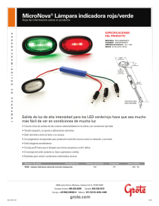 MicroNova® Lámpara indicadora roja/verde