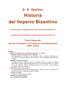 Historia de Bizancio - Instituto de Teología San Ignacio de Antioquía