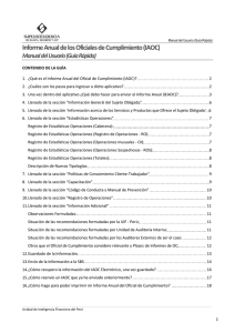 Informe Anual de los Oficiales de Cumplimiento (IAOC)