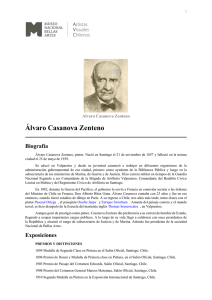 Álvaro Casanova Zenteno - Artistas Visuales Chilenos