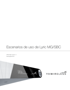 Escenarios - YX Wireless