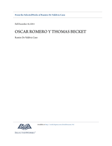 OSCAR ROMERO Y THOMAS BECKET - SelectedWorks