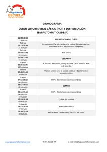 CRONOGRAMA CURSO SOPORTE VITAL BÁSICO (RCP) Y