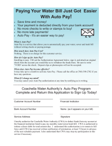 Auto Pay Flyer