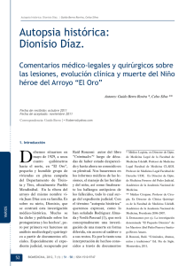 Autopsia histórica: Dionisio Díaz.