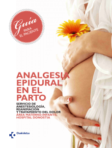 analgesia epidural en el parto