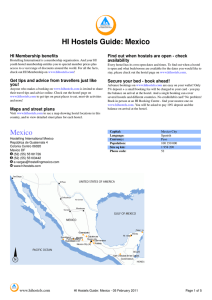 HI Hostels Guide: Mexico Mexico - Hostelling International Canada