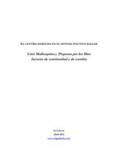 Unió Mallorquina y Proposta per les Illes: factores de