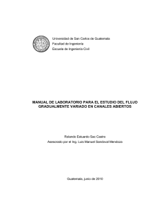 manual de laboratorio para el estudio del flujo gradualmente