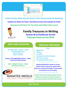 Family Treasures in Writing - Collier County Public Schools