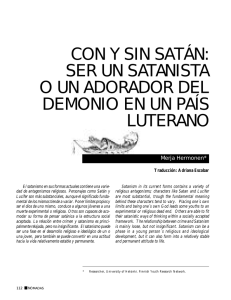 con y sin satán: ser un satanista o un adorador del demonio en un