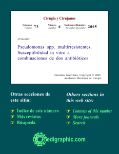 Pseudomonas spp. multirresistentes