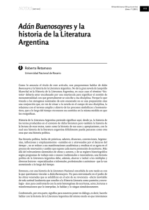 Adán Buenosayres y la historia de la Literatura Argentina
