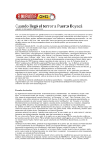 25-03-10 Cuando llegó el terror a Puerto Boyacá