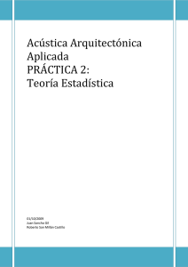 Acústica Arquitectónica Aplicada - escuela técnica superior de