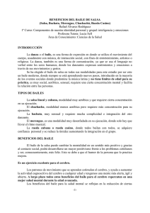 -1- BENEFICIOS DEL BAILE DE SALSA (Salsa, Bachata, Merengue