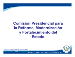Guatemala Experience of Reform of the Public Sector during the 5th