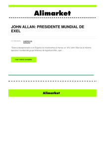 JOHN ALLAN: PRESIDENTE MUNDIAL DE EXEL