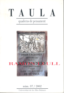 Taula 2002, vol. 37 - Biblioteca Digital de les Illes Balears
