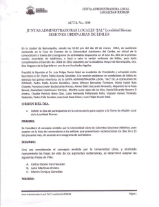 ACTA 009, JAL sesiones ordinarias de ediles Localidad Riomar