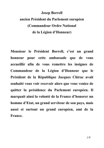(Discours Légion d`Honneur Josep Borrell 14 juillet)