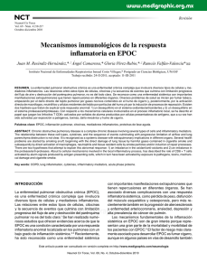 Mecanismos inmunológicos de la respuesta inflamatoria en EPOC