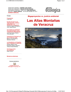 Jornada Ecol Megaproyectos vs justicia ambiental Altas Montañas