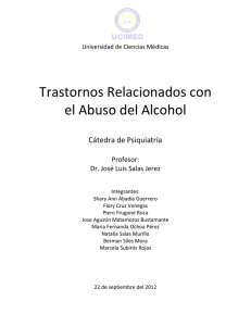 Trastornos Relacionados con el Abuso del Alcohol