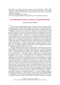 pdf Las colonizaciones púnica y griega en la Península Ibérica