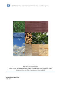 materiales ecológicos estrategias, alcance y aplicación de los