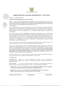 Resolución de Alcaldía Provincial N° 404-2010