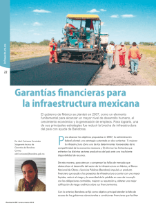 Garantías financieras para la infraestructura mexicana