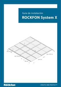 ROCKFON System X – Instalación de la perfilería