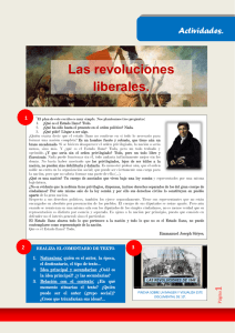 Las revoluciones liberales.